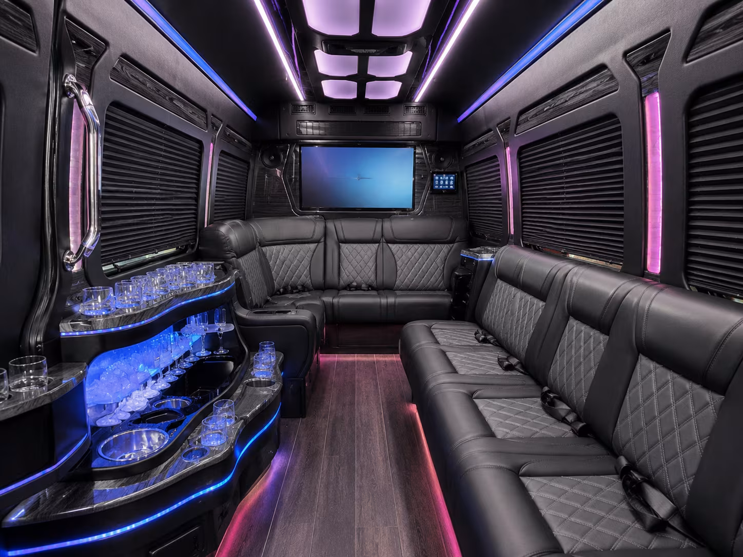 bus rental options for charleston trips