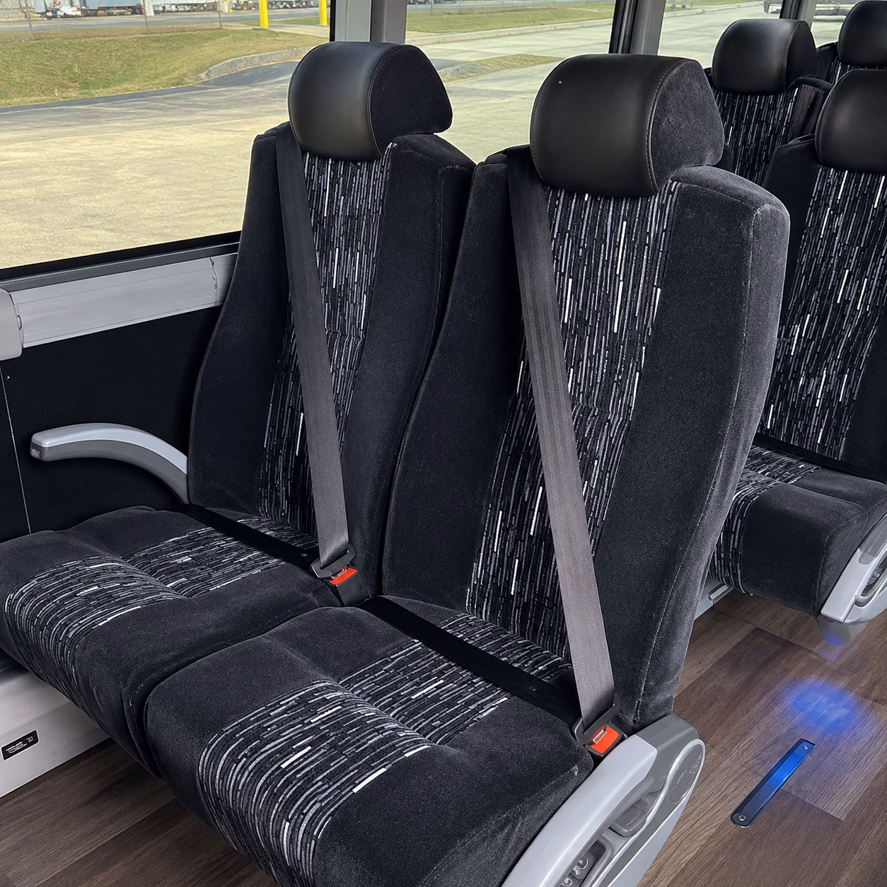 charleston charter bus interior