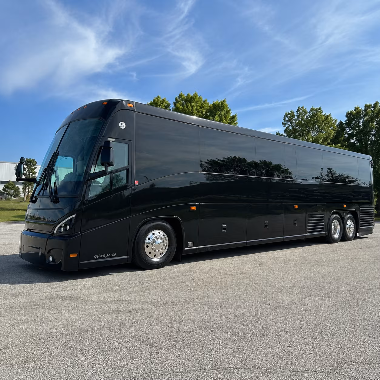 charleston charter bus services exterior