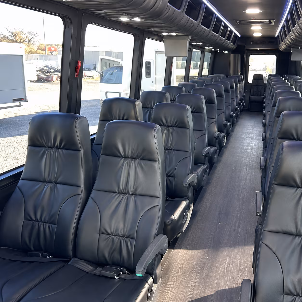 charleston military base transfer and troop movement buses